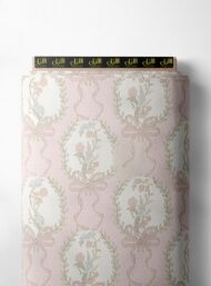 Ribbon flower style with pink,white colors