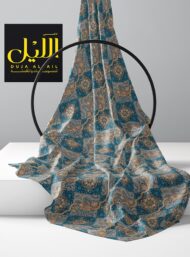 Flower classic style with blue,grey colors - Image 2