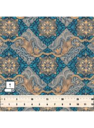 Flower classic style with blue,grey colors - Image 5