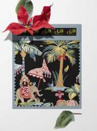 Elephant nature style with black,green colors - Image 6