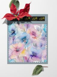 Bloom flower style with pink,blue colors - Image 6