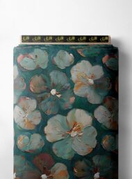 Petal flower style with blue,green colors