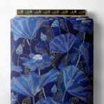 Petal flower style with blue,white colors