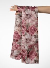 Rose flower style with pink,white colors - Image 3
