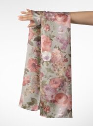 Bloom flower style with pink,green colors - Image 3