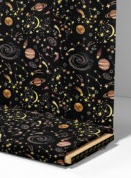 Planet ocean and sky style with black,yellow colors - Image 4