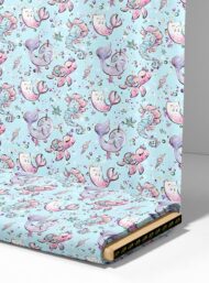 Whale ocean and sky style with pink,blue colors - Image 4