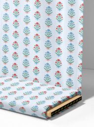 Bloom flower style with red,blue colors - Image 4