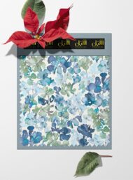 Leaf flower style with blue,green colors - Image 6