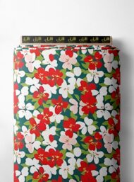 Petal flower style with red,white colors