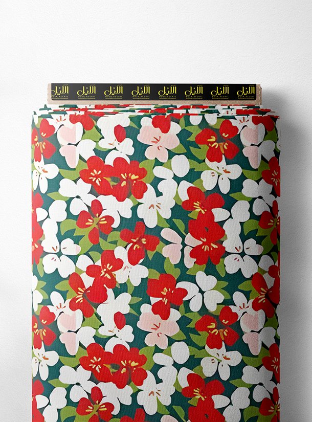 LAI01-3331_1.jpg Petal flower style with red,white colors - Image 1