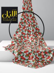 Petal flower style with red,white colors - Image 2