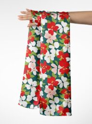 Petal flower style with red,white colors - Image 3