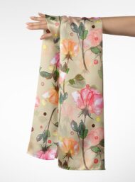 Rose flower style with pink,green colors - Image 3