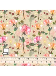 Rose flower style with pink,green colors - Image 5