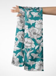 Rose flower style with green,white colors - Image 3