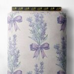 Lavender flower style with purple,green colors