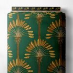 Palm nature style with green,yellow colors