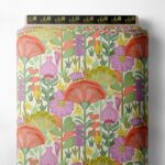 Petal flower style with pink,green colors