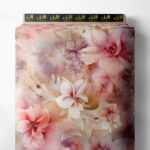 Petal flower style with pink,white colors