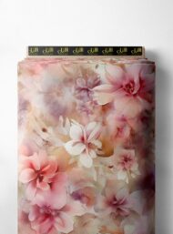 Petal flower style with pink,white colors