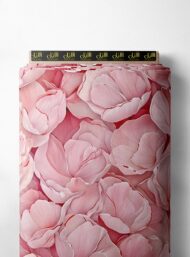 Petal flower style with pink, white colors