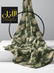 Bloom flower style with green,white colors - Image 2