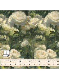 Bloom flower style with green,white colors - Image 5