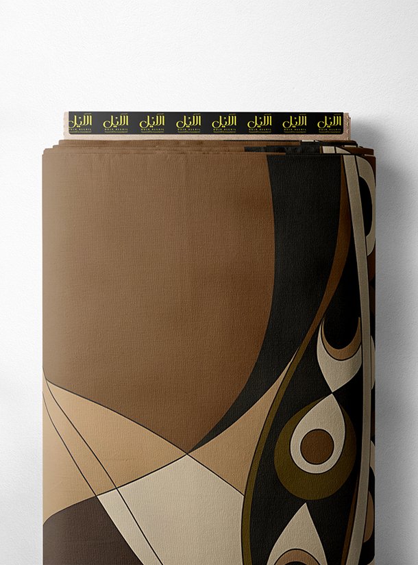 LAI01-3358_1.jpg Shape abstract style with brown,black colors - Image 1