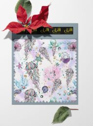 Jellyfish ocean and sky style with pink,blue colors - Image 6