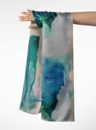 Face abstract style with blue,green colors - Image 3