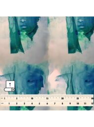 Face abstract style with blue,green colors - Image 5