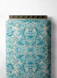 Blue flower style with blue, white colors