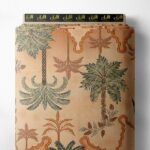 Palm nature style with green,brown colors