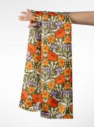 Petal flower style with orange,green colors - Image 3