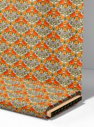 Petal flower style with orange,green colors - Image 4