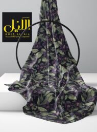 Leaf flower style with purple,green colors - Image 2