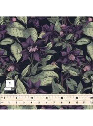 Leaf flower style with purple,green colors - Image 5