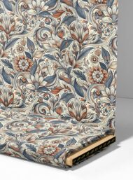 Petal flower style with brown,blue colors - Image 4