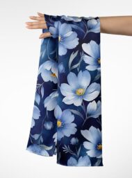 Petal flower style with blue,white colors - Image 3