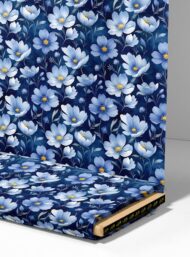 Petal flower style with blue,white colors - Image 4