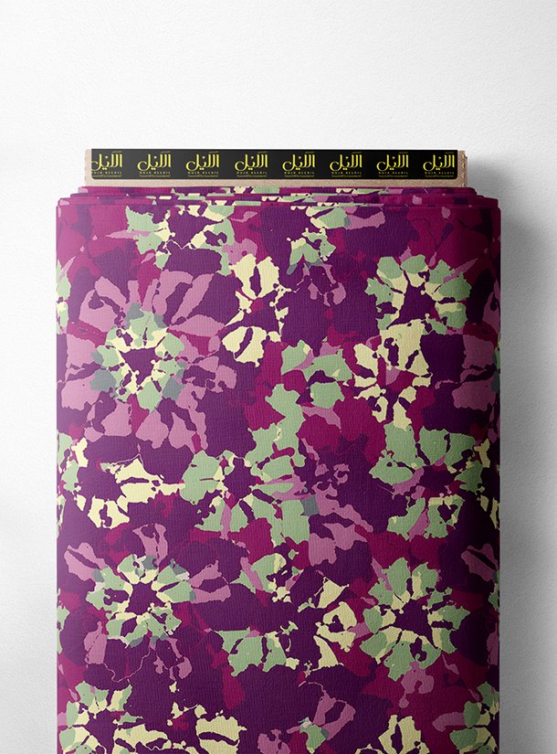 LAI01-3387_1.jpg Bloom flower style with purple,green colors - Image 1