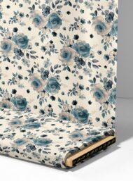 Rose flower style with blue,white colors - Image 4