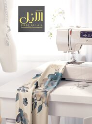 Rose flower style with blue,white colors - Image 7