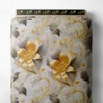 Petal flower style with white,yellow colors