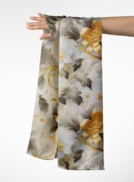 Petal flower style with white,yellow colors - Image 3