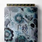 Petal flower style with blue,green colors