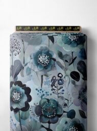 Petal flower style with blue,green colors