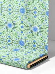 Bloom flower style with green, blue colors - Image 4