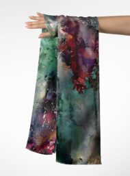 Bloom flower style with pink,green colors - Image 3